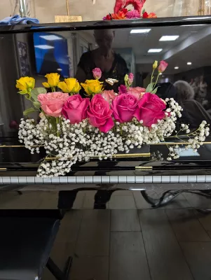 👥Cours d'Art floral Rose et Gypsophile