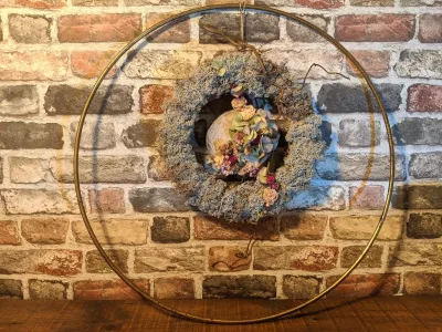 👥Cours d'Art floral Mousse espagnole et Hortensia