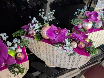 👥Cours d'Art floral Gypsophile et Orchidée