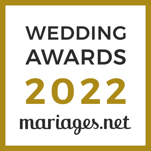 Badge officiel Wedding Award 2022 mariages.net — Alexandra Grall, fleuriste mariage Bordeaux et Gironde