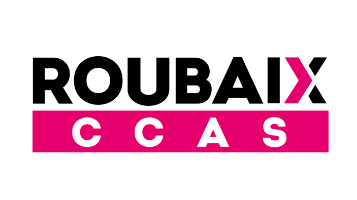 Logo CCAS de Roubaix — centre communal d'action sociale, ateliers art floral en résidence